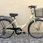 Bicicleta de Senhora Pantera bege com mudanças